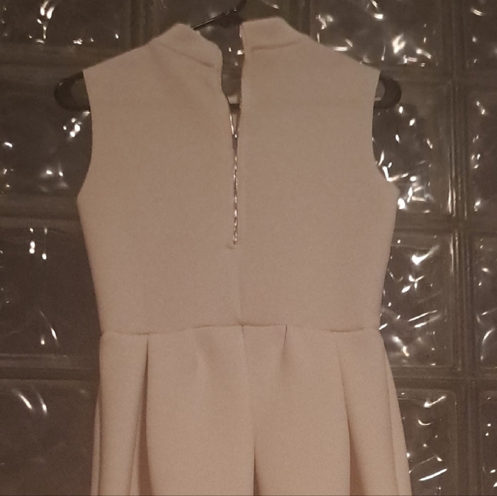 Elegant Cream Midi Dress